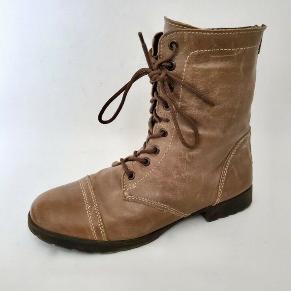 Steve Madden Shoes - Steve Madden Snider Combat Moto Boots Womens  9.5